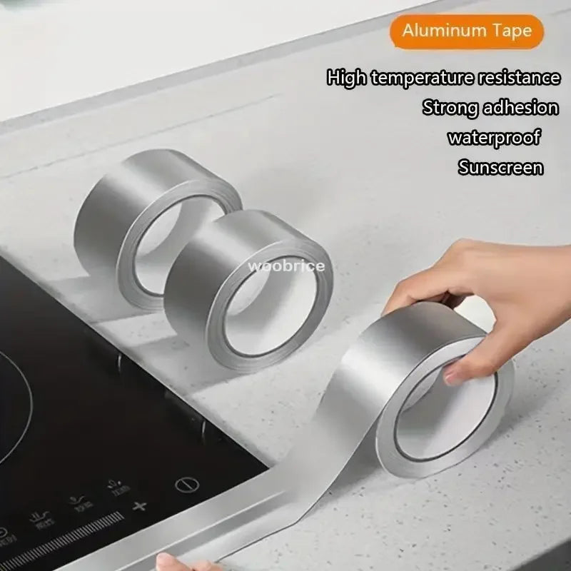 Extra Strong Tape Kitchen Aluminum Foil Tape Is Oil-proof, Waterproof and Mildew-proof and Can Be Attached To The Stove and Sink
