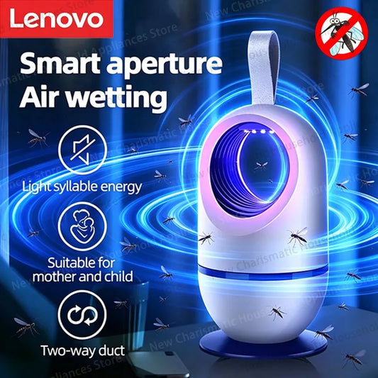 Lenovo USB Rechargeable Mosquito Killer Lamp Indoor Portable Bug Zapper Outdoor Camping Silent UV Light Pest Control Bedroom