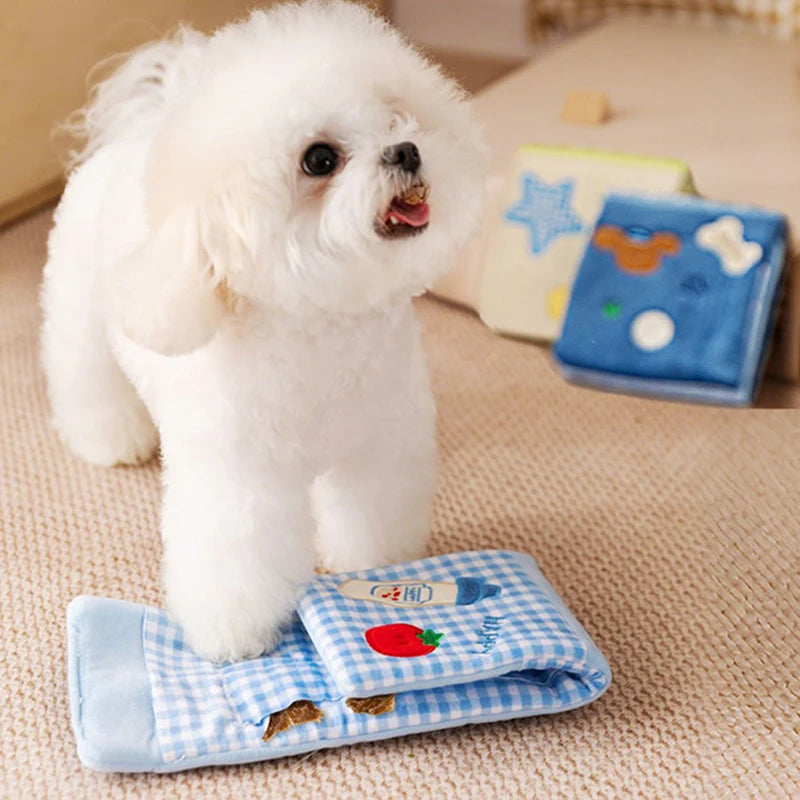 Plush Pet Dog Snuffle Mat Interactive Pet Slow Feeder Toy for Small Medium Dogs Puppy Food Dispenser Treats Pad Pet Supplies