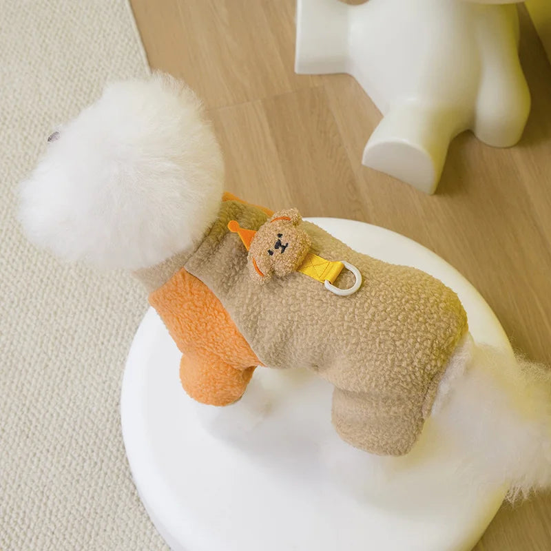 Pet Dog Jumpsuit Warm Fleece Pet Dog Clothes for Small Dogs Puppy Clothes Chihuahua Clothing Dog Accessories