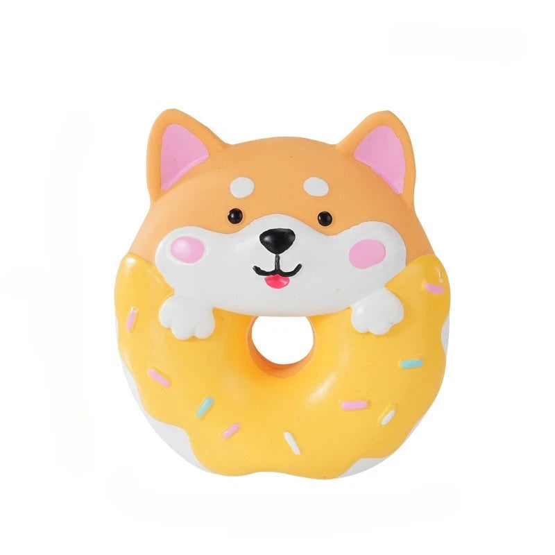 Jouet interactif pour chien et chat, poulet en caoutchouc criard, jouet pour animaux de dessin animé, jouet en latex grinçant pour le dressage et la mastication, produits pour animaux