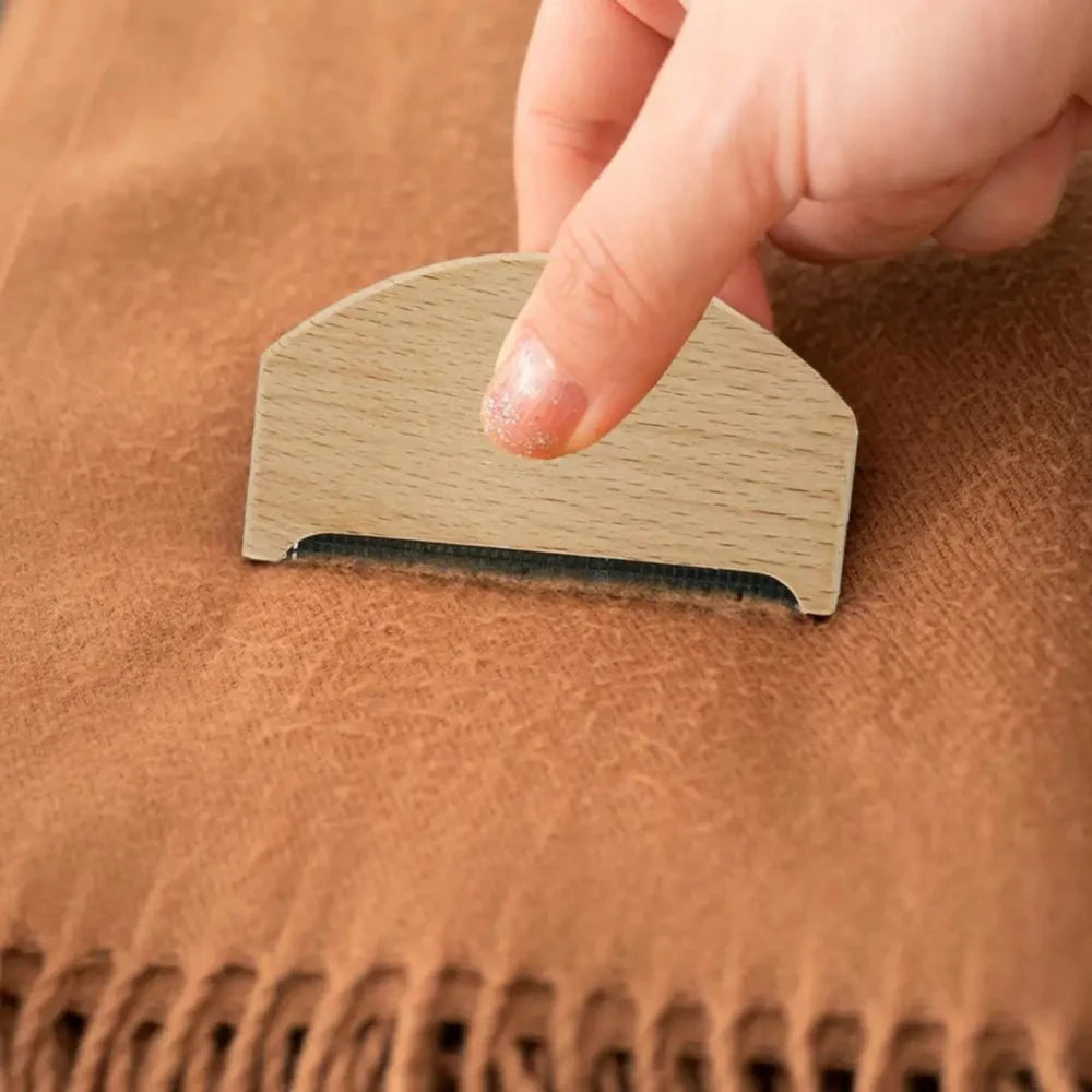Kasjmier kam houten trui pluisjes wol pilling schraper kleding pluisjes stof pluisverwijderaar reinigingskam borstel voor kasjmier wol