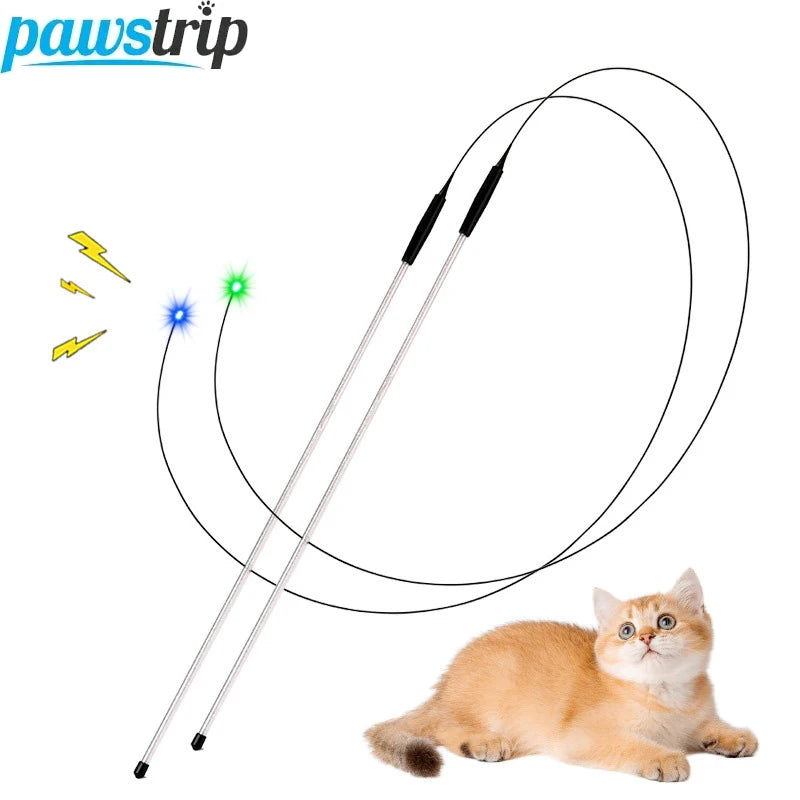LED Interactive Cat Teaser Wand Funny Cat Stick Toys Pet Boredom Relief Toys for Cats Cat Wand Toy Pet Supplies