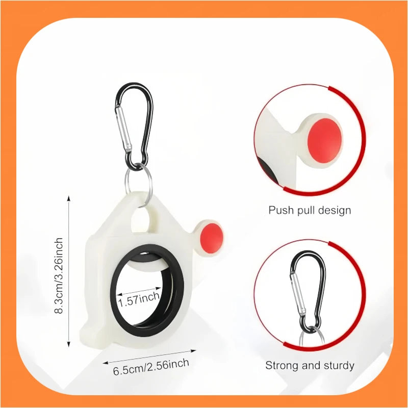 Square Cable Tie Organizer Portable Fluorescent Storage Cable Tie Holder Cable Tie Storage Tool Fluorescent Organize StorageTool