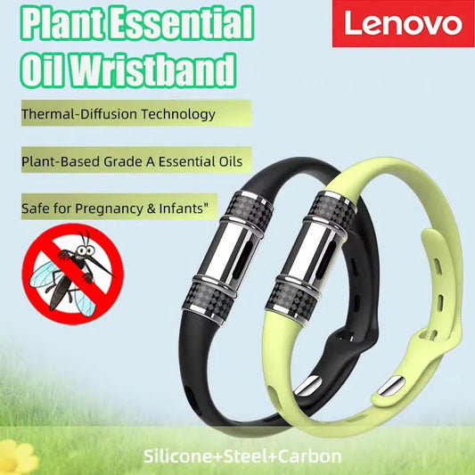 Lenovo Plant Essential Oil Wristband Summer Protective Wristband Full Body Protection Outdoor Mosquito Repellent Wristband