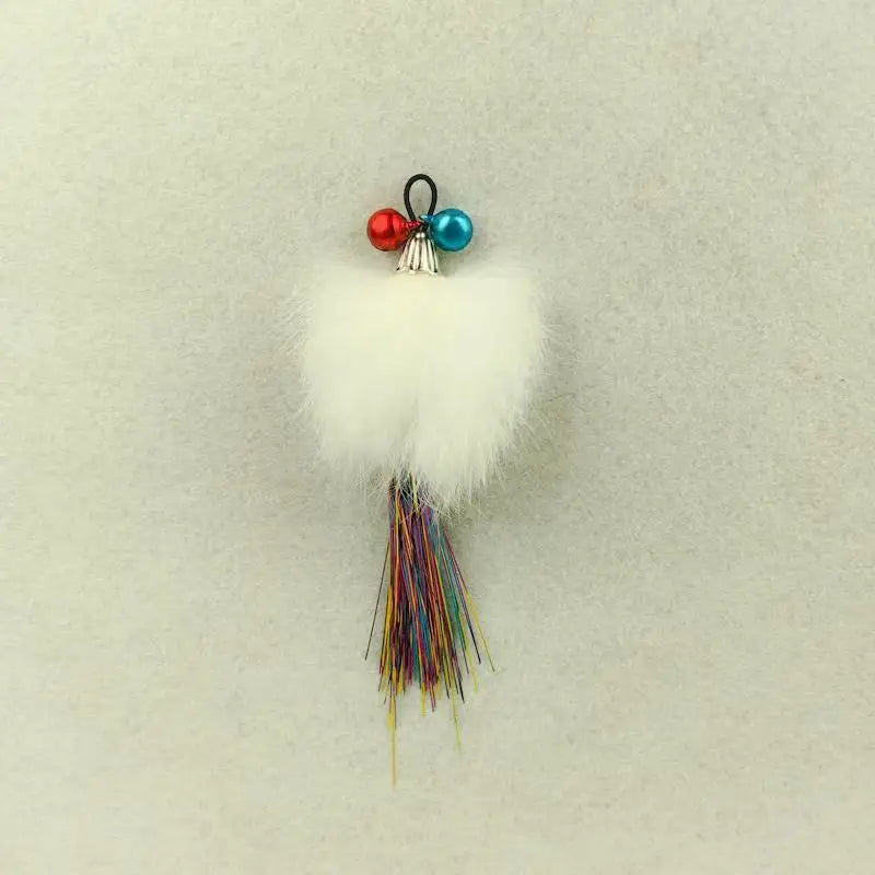 Lot de 3/5 têtes de rechange en peluche imitation poils de lapin pour jouet canne à chat
