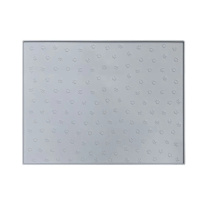30x48cm Square Pet Feeding Mat Silicone Dog Food Feeding Pad Waterproof Pet Placemat for Cats Dogs Non-Slip Cat Feeding Mat