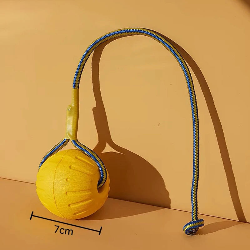 EVA Dog Toy Set Chew-Resistant Ring Flying Disc Rope Ball Tug Strap for Medium Large Dogs Indoor Outdoor Fetch Play Treat Holder