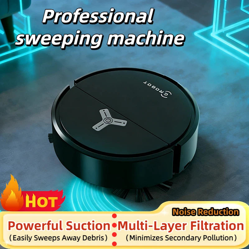 2026 Professional Sweeping Machine Noise Reduction Multi-layer Filtration Sweeping Suction Mopping 3-in-1 Vacuuming Machine