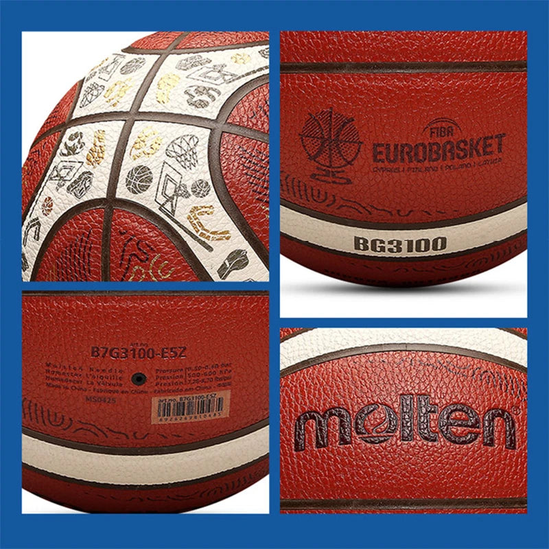 2025 Molten Size 7 Basketball - High Quality Official PU Indoor Outdoor Game Ball for Men - Quality Shopping Centre