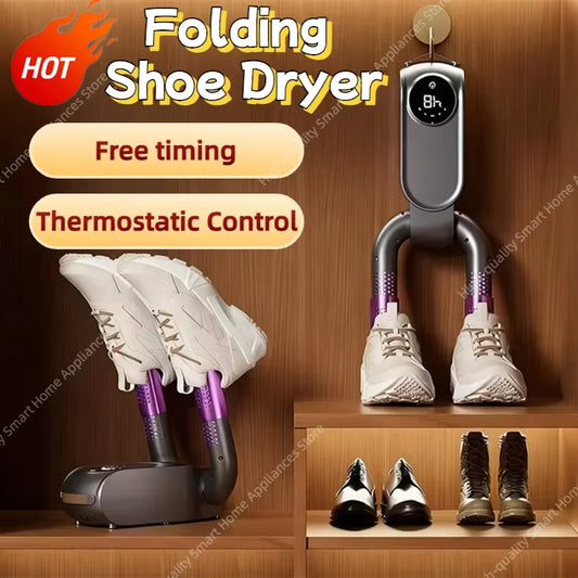 Foldable Constant Warm Air Boot Dryer Heater Electric UV Shoe Dryer Household  Sterilization Deodorization Footwear Dryer 2026