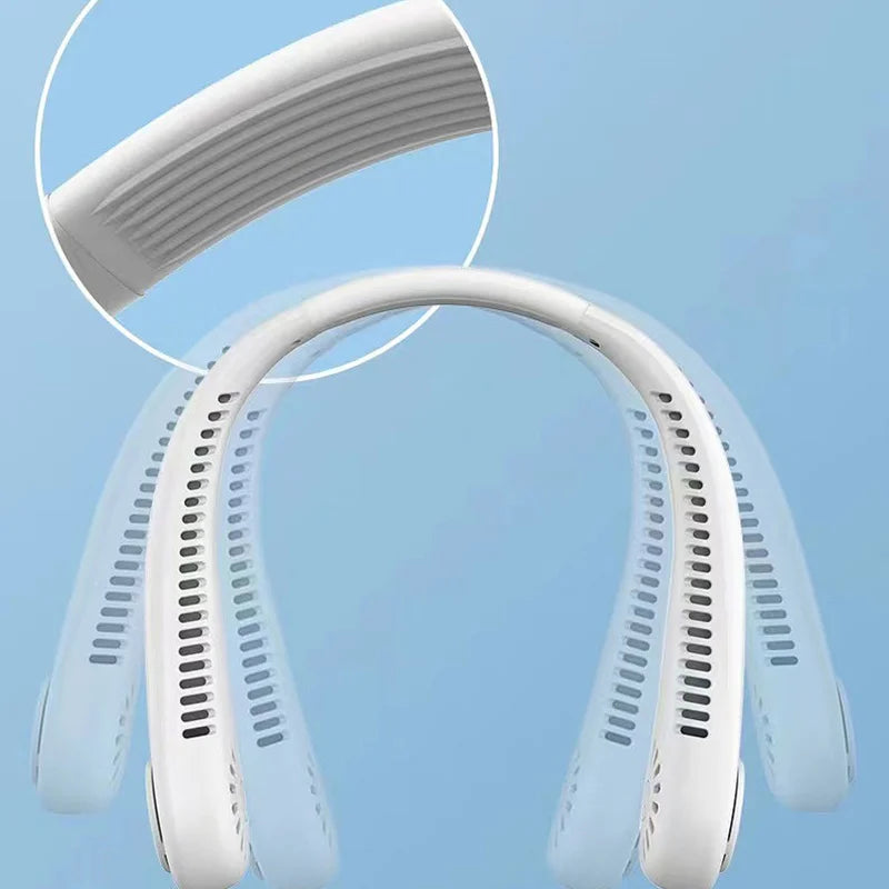 Lenovo 5-speed digitale display bladloze nekventilator USB oplaadbaar draagbaar opvouwbare mini-ventilator voor sport