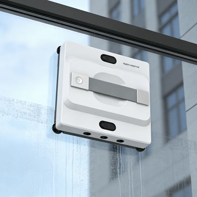 Robotic Windows Cleaner Robot for Washing Windows with 6 Nozzles Spray, 100ml Large Water Tank, 5200Pa High Suction, Smart Robot