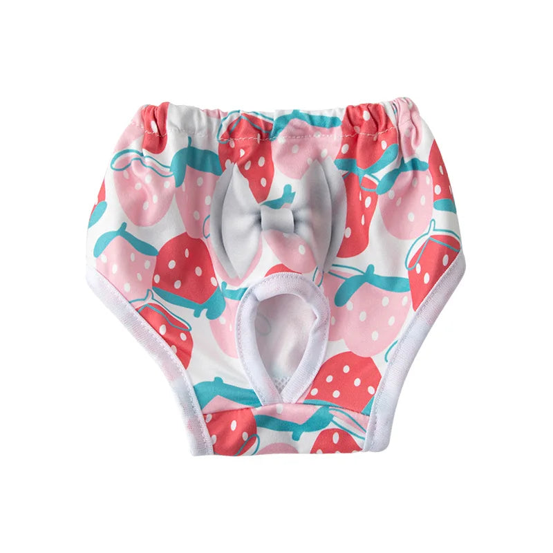 Reusable Female Dog Diapers Warps Washable Dog Physiological Pants Breathable Pet Menstruation Pants for Small Dogs Pet Supplies
