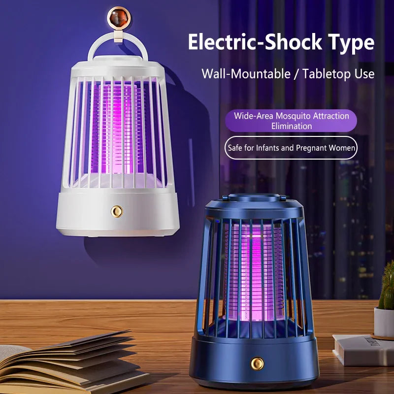 Lenovo USB Rechargeable Mosquito Killer Lamp 4500V Shock Bug Zapper Silent Insect Trap For Indoor Home Outdoor Camping Use New