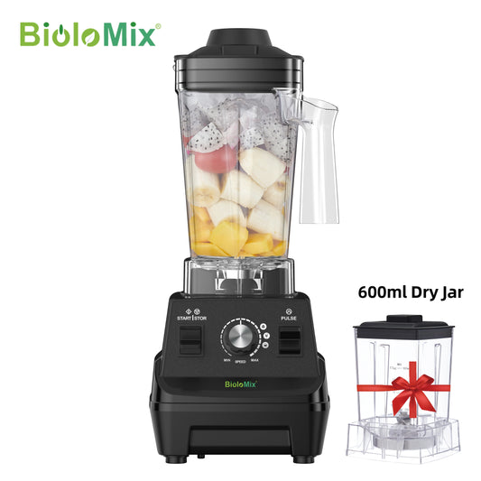 BioloMix Mini Pro Blender 1800W Motor 1.8L Main Jar 0.6L Portable Cup BPA Free Heavy Duty Juicer Smoothie Maker and Grinder
