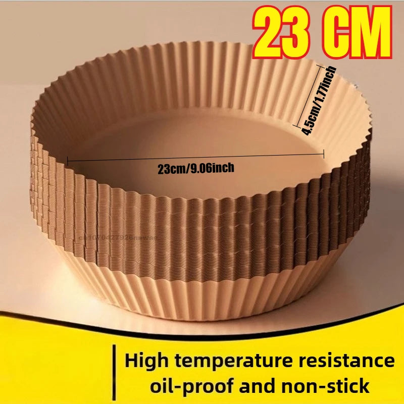 50pcs  Air Fryer Paper Disposable Pastry Molds Non-Stick BBQ  for Baking&Pastry Tools Parchment Paper Alternative for Microwave
