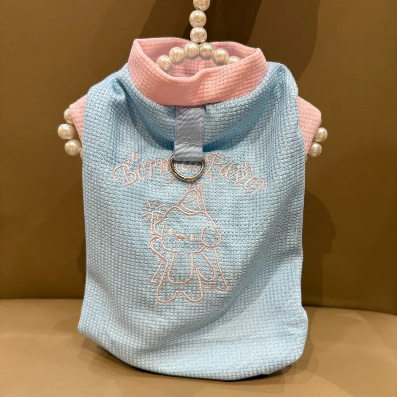 Breathable Dog Vest Spring Summer Pet Clothes for Small Dogs Chihuahua Yorkie Clothing with D-ring Pet Supplies