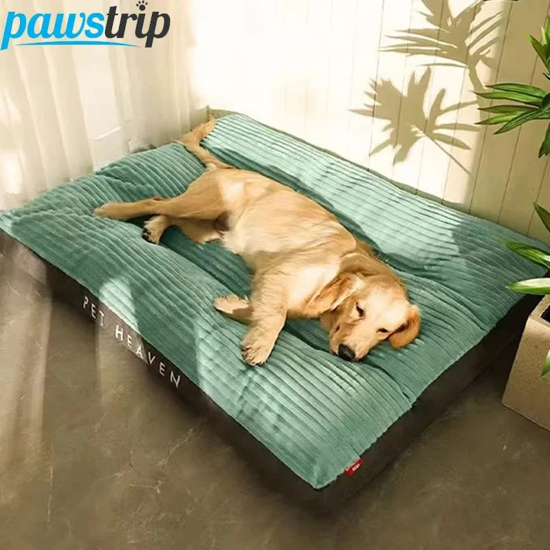 Winter Warm Pet Dog Bed Corduroy Dog Sleeping Mat Soft Pet Mat for Small Medium Large Dogs Detachable Washable Puppy Bed