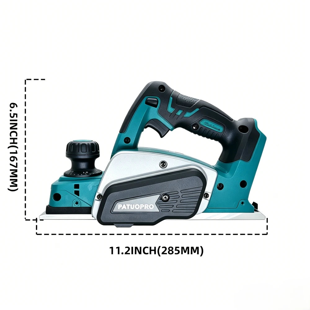 82 mm draadloze elektrische handschaafmachine 15000 tpm oplaadbaar elektrisch houtsnijgereedschap voor doe-het-zelf meubels voor Makita 18V-accu