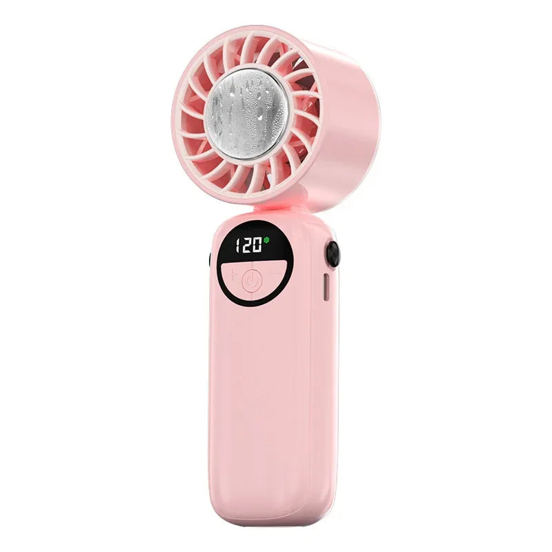 Lenovo Draagbare Handventilator Turbo Koelventilator USB Oplaadbare Miniventilator met IJskoude Lucht voor Buiten, Reizen en Kantoor