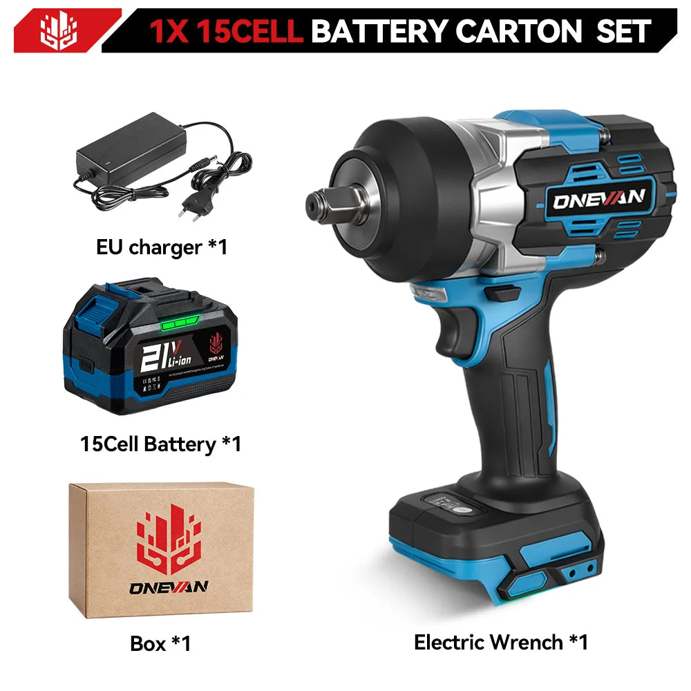 ONEVAN 2800N.M Torque Brushless Electric Impact Wrench 5 Speed Cordless Wrench Screwdrive Power Tool  For Makita 18V Battery Pin