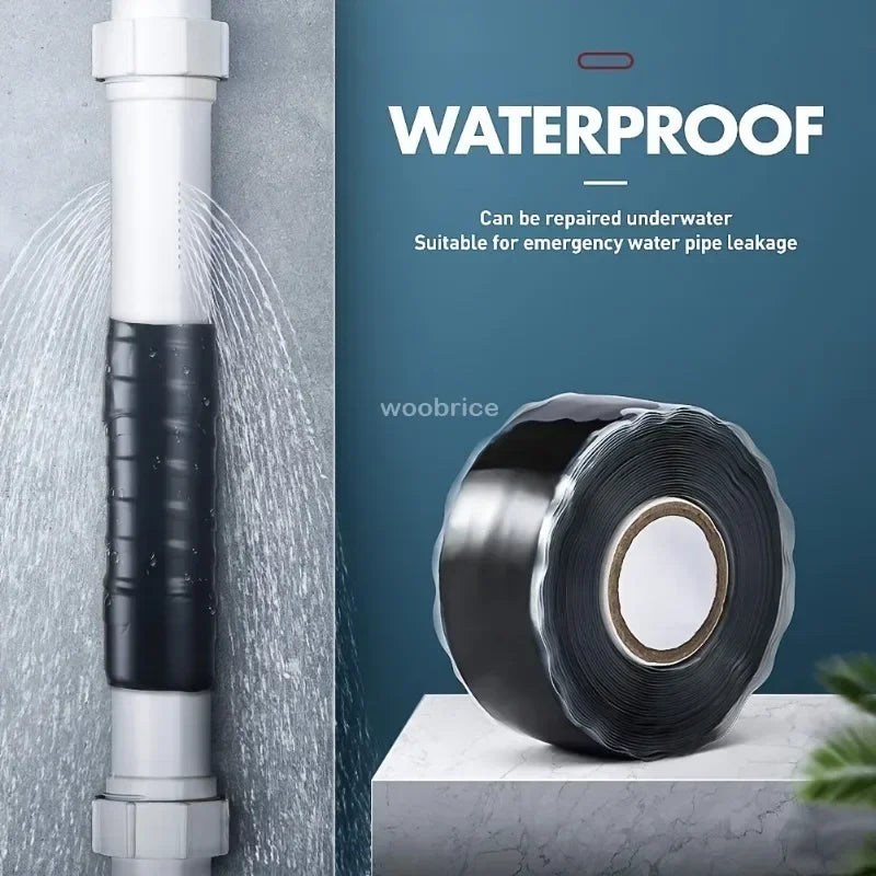 Waterproof Tape Silicone Rubber Self Adhesive Insulating  Leaks Seal Tape MultiPurpose Emergency Wire Hose Strong Repairing Tape