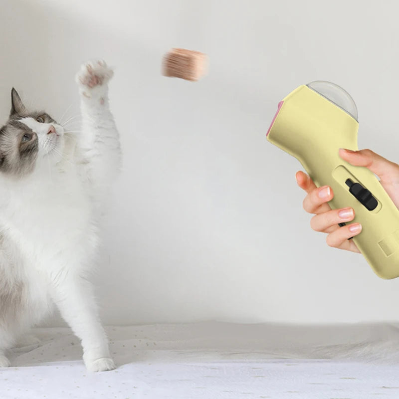 Interactive Cat Freeze-Dried Launcher Pet Training Reward Toy for Cats Dogs Funny Dog Food Launcher Cat Accessories