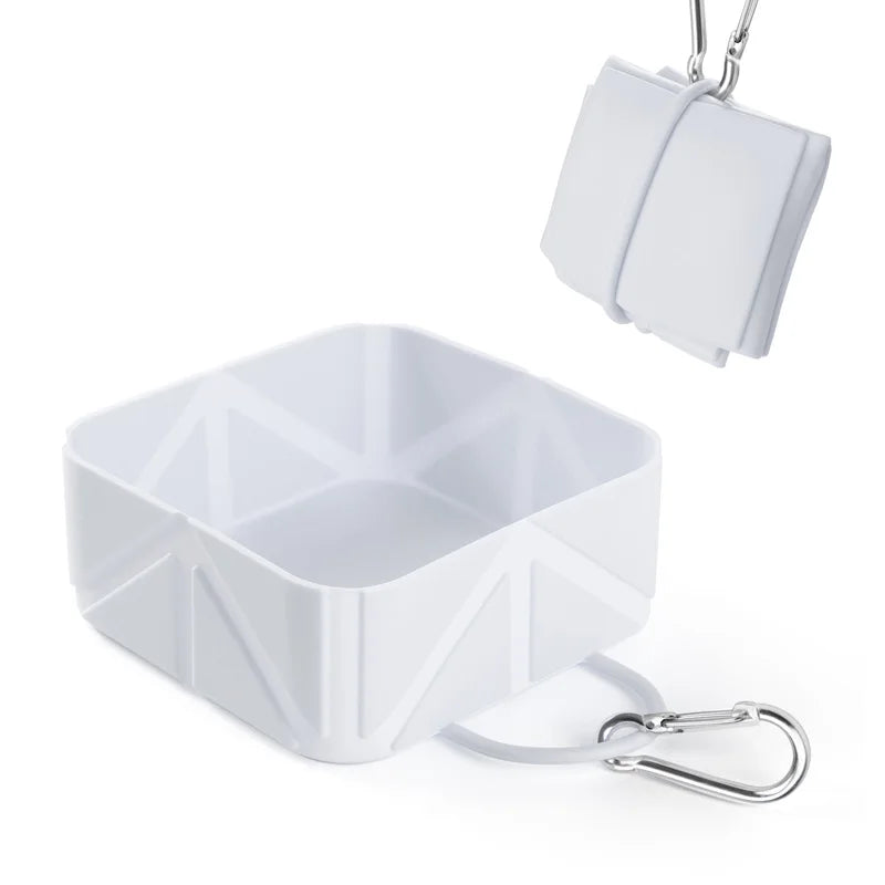 Portable Silicone Pet Dog Bowl Travel Pet Drinking Bowl for Dog Cats Folding Bowl Puppy Food Container