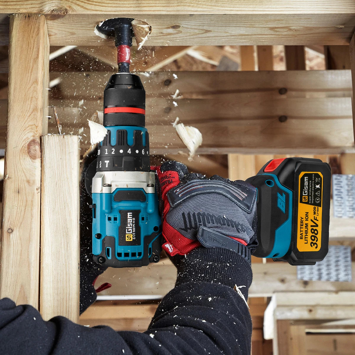 480N.M Borstelloze elektrische klopboormachine accuboormachine 13mm elektrische schroevendraaier doe-het-zelf boormachine elektrisch gereedschap voor Makita 18V accu