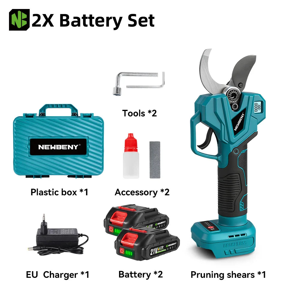 YOFIDRA 60MM Borstelloze Elektrische Schaar 4 Versnellingen Instelbare Snoeischaar Draadloos Elektrisch Gereedschap voor Makita Accu