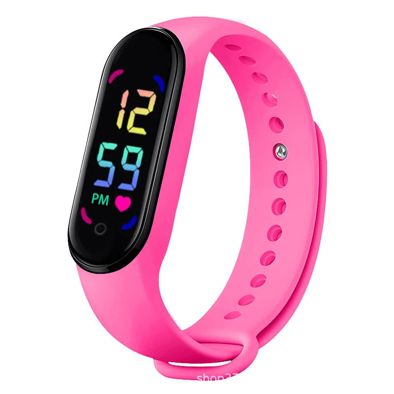 Montre connectée Lenovo avec bracelet anti-moustique à ultrasons, écran tactile LED et lumière dégradée colorée pour enfants en extérieur