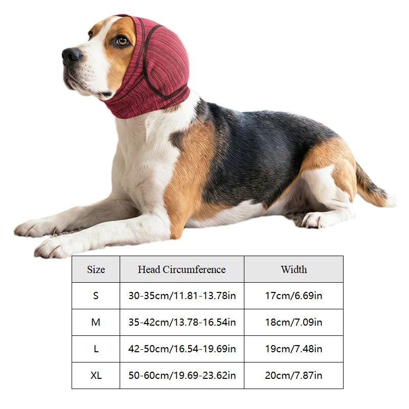 Elastic Dog Ear Covers Anti-noise Pet Ear Muffs for Small Large Dogs Comfortable Noise Reduction Dog Earmuffs Puppy Headcover