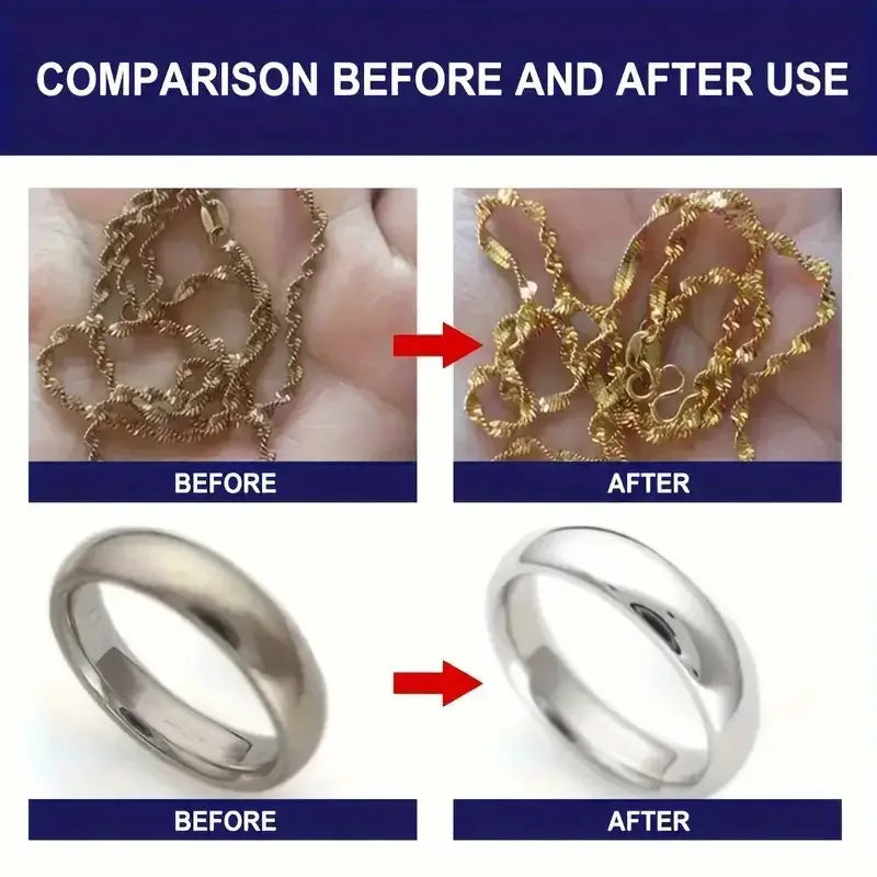 Jewelry Polishing-Remove Oxidation&Tarnish, Restore Luster to Golden Silvery Rings & Bracelets-Jewelry Polish Cream,Jewelry Care