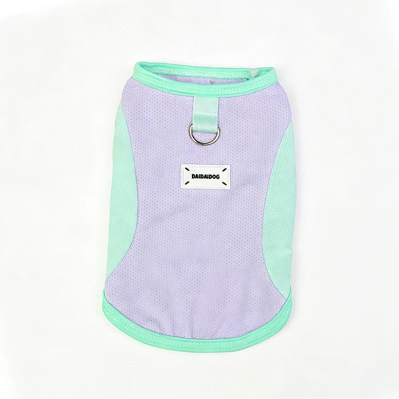 Summer Breathable Pet Dog Vest Thin Dog Clothes with D-ring Puppy T-Shirt Chihuahua Yorkie Clothing Dog Accessories