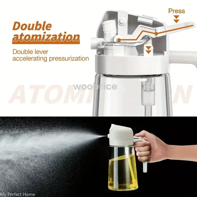 Oil Cruet Kitchen Olive Oil Spray Dual Purpose Kitchen Oil Spray Can Leakproof  Spray Bottle Kitchen Household