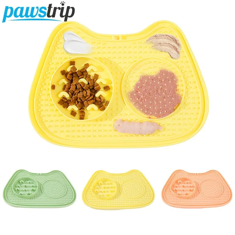 Pet Slow Food Mat Non-Slip Dog Slow Feeding Mat Anti-Anxiety Lick Pad for Dogs Cats Pet Supplies