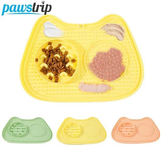Pet Slow Food Mat Non-Slip Dog Slow Feeding Mat Anti-Anxiety Lick Pad for Dogs Cats Pet Supplies