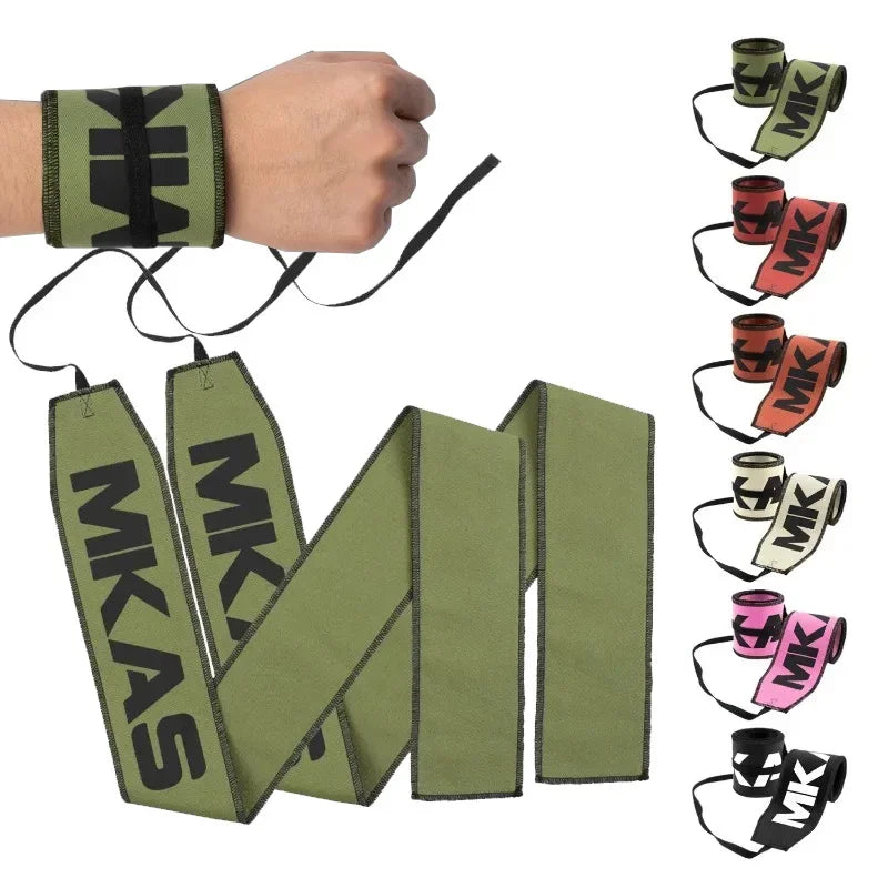 2PCS Wrist Support Brace Straps Weight Lifting Wrist Wraps Bandage for Fitness Gym Powerlifting Training Strength Wristband