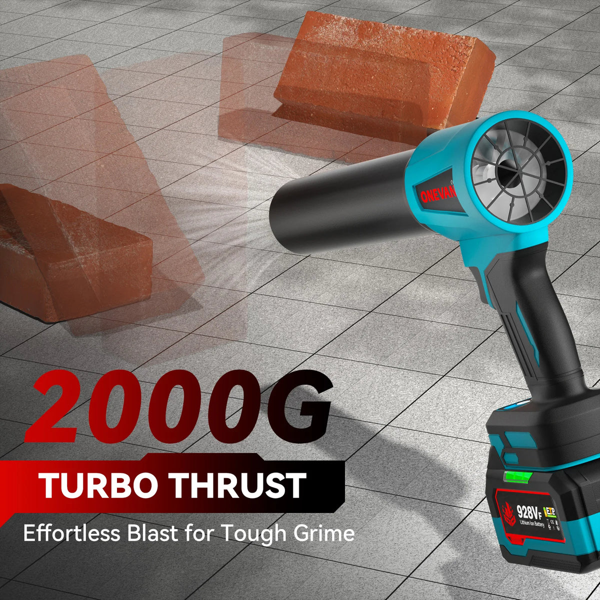 300.000 tpm borstelloze elektrische turboventilator 400 m/s handheld luchtblazer bladblazer stofblaasgereedschap voor Makita 18V-accu