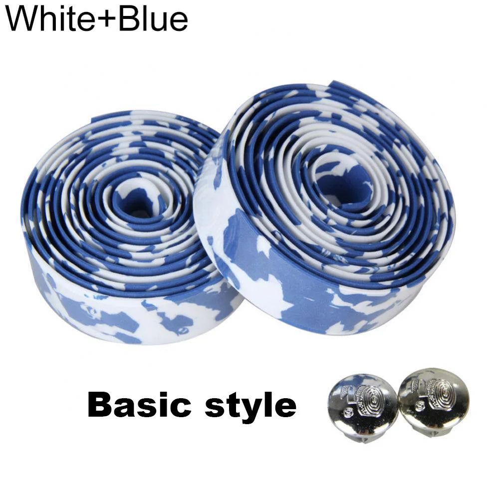 Bicycle Handlebar Tape Anti-Vibration PU EVA Bent Cycling Road Bike Tapes Racing Breathable Non-Slip Handle Bar Belt Wrap