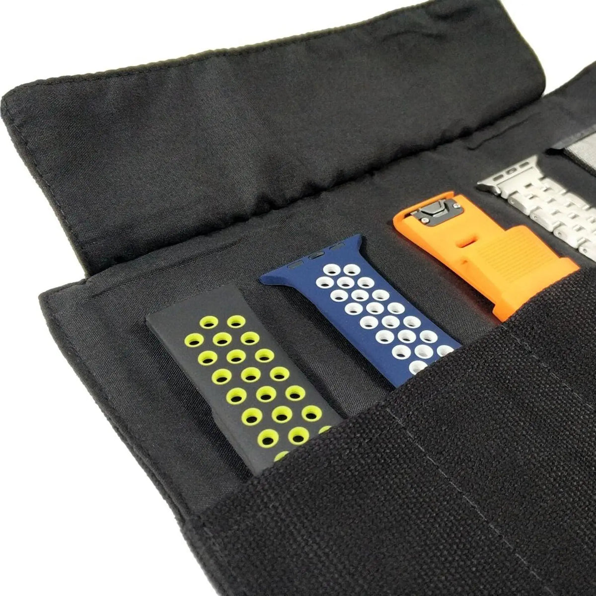 Watch Band Accessories, Smart Watch Band Portable Storage Bag Case Pouch Organizer-Compatible with Apple, Samsung, Garmin Bands