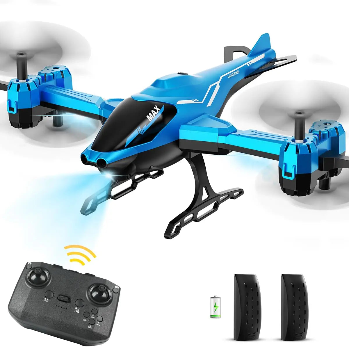 VATOS Super Function All in 1 RC Helicopter with Remote Control 2.4G - 360° Flip, Obstacle Avoidance, LED Light - Perfect Gift for Kids and Adults - Quality Shopping Centre