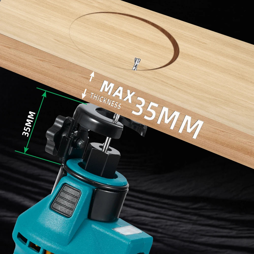 NEWBENY 3 Gear Brushless Electric Drywall Cut-Out Tool Wood Drywall Sheetrock Rotary Saw Power Tool For Makita 18-21VBattery Pin