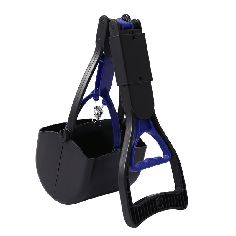 45cm Folding Poop Scooper Outdoor Pet Waste Pick-up Cleaner Long Handle  Puppy Waste Picker Pet Cleaning Tools Dog Accessories