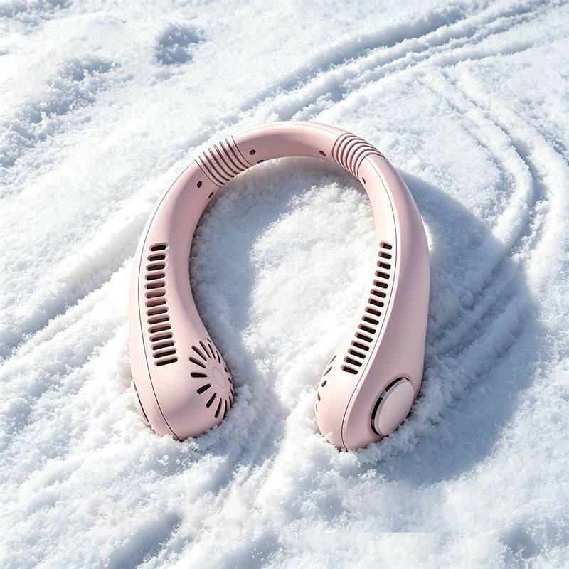 Lenovo zomer se nekventilator, handsfree, USB-oplaadbaar, bladloos, stil, krachtige wind, draagbare kleine ventilator voor buiten