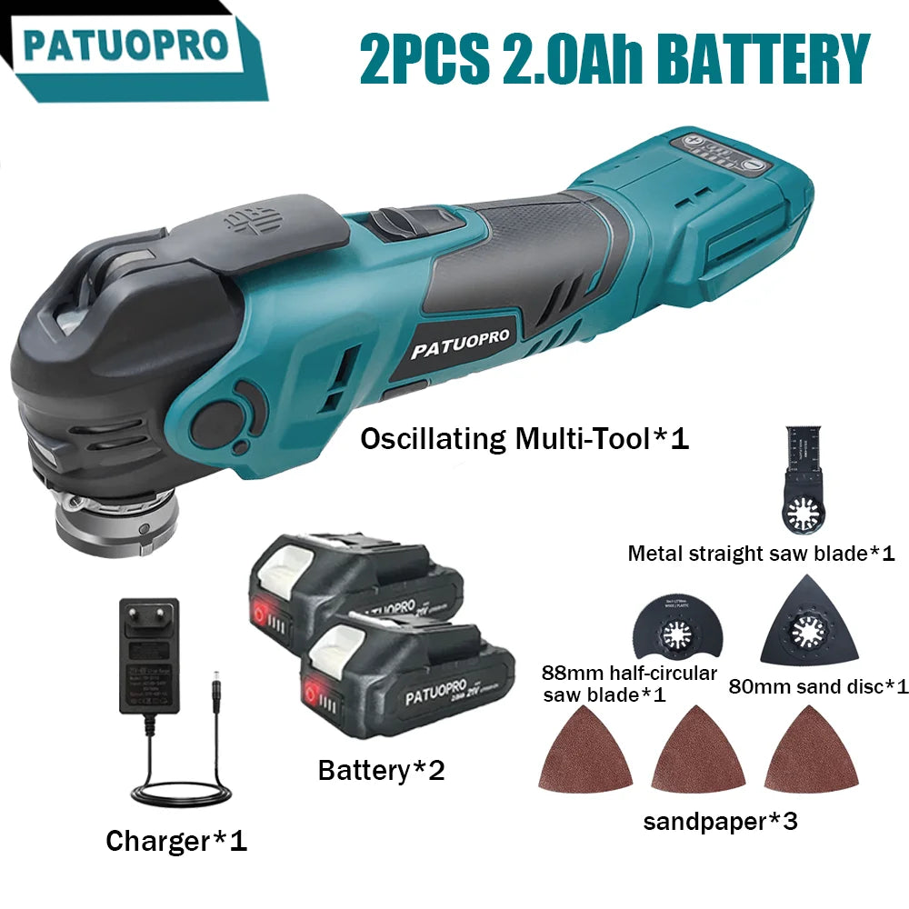 Borstelloze draadloze oscillerende multifunctionele machine, elektrische zaag, trimmer, schraper, houtbewerkingssnijder voor Makita 18V-accu