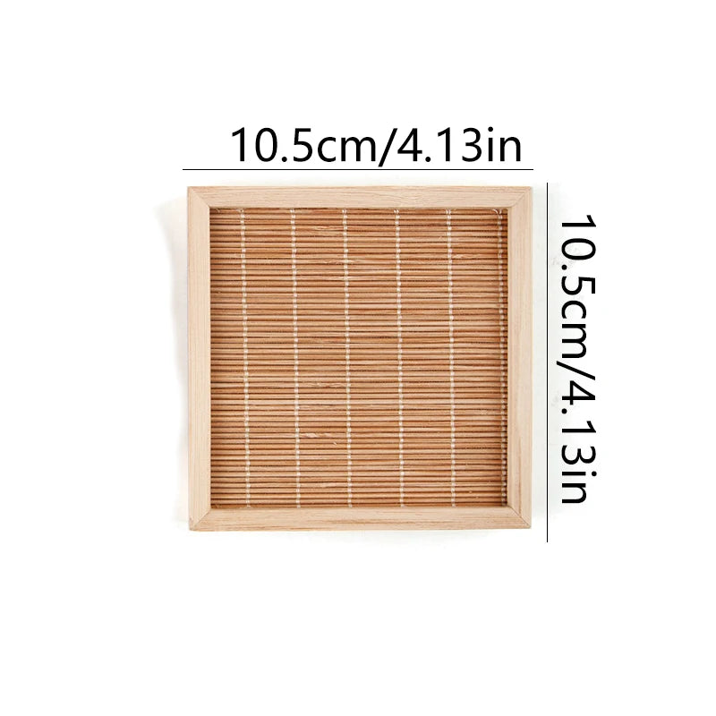 Wooden Hamster Cooling Pad Summer Breathable Guinea Pig Mat Square Small Animal Mat for Guinea Pig Chinchilla Hamster