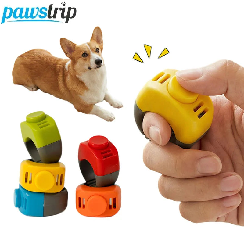1Pc Ring Clicker Dog Training Clicker Pet Training Equipment for Dogs and Cats Low-Stress Training Tool Pet Supplies