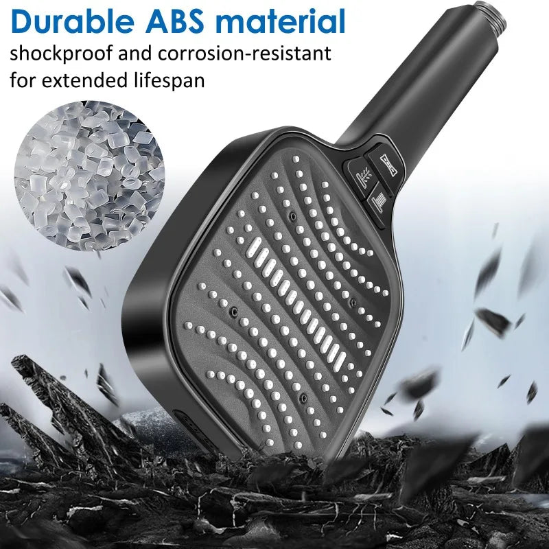 8 Modes Large Pressurized Shower Head Water Filter Antibacterial Shower Nozzle Purification Showerhead For Hotel Bathroom Use